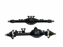 Load image into Gallery viewer, Vanquish F9 Straight Black Aluminum Front & Rear Axles (Offset Front) #19839