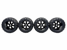 Load image into Gallery viewer, Traxxas Revo 3.3 Tires W 17MM Hex Chrome Geode Wheels Set Of 4 (Read!) #19598