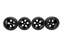 Load image into Gallery viewer, Traxxas Jato 3.3 5507 Front Rear Anaconda Tires Chrome Wheels 5576R 5577R #18608