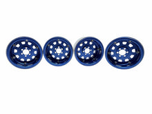 Load image into Gallery viewer, Vanquish KMC 2.2” KMC236 Blue Tank Wheels W Carbon Fiber Rings Set Of 4 #19909