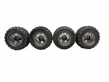 Load image into Gallery viewer, Traxxas Hoss 4X4 VXL Sledgehammer Tires W 12MM Hex Black Chrome Wheels #19946