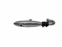 Load image into Gallery viewer, Rare Team Kyosho Mad Force Polished Tuned Pipe W Manifold Rc Part #18451