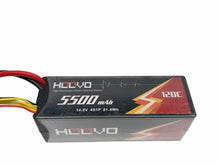 Load image into Gallery viewer, Hoovo 5500MAH 120C 14.8V 4S Hardcase Lipo W EC5 Connector Rc Part #18357
