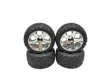 Load image into Gallery viewer, Traxxas Jato 3.3 5507 Front Rear Anaconda Tires Chrome Wheels 5576R 5577R #18491