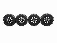 Load image into Gallery viewer, Madmax Giant Grip Tires W Black 24MM Hex Wheels Set Of 4 For 1/5 Scale #18818
