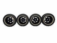 Load image into Gallery viewer, Pro-Line Badlands MX43 Pro-Loc Tires W Blk Impulse Wheels/ Xmaxx Adapters #19096
