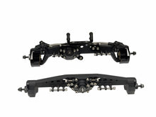 Load image into Gallery viewer, Vanquish Black Aluminum Capra F9 Front & Rear Crawler Axles W Treal Brass #18565