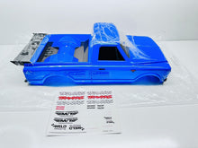 Load image into Gallery viewer, Traxxas Drag Slash Blue C10 Chevrolet Body W Wing Grill Bumper Decals #10185