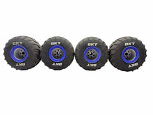 Load image into Gallery viewer, Losi LMT 2.0 Son-Uva Digger 1/8 BKT MT Tires W Blue 17MM Hex Wheels #19808