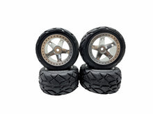 Load image into Gallery viewer, Rare New Integy Billet Machined Wheels & Tires For 1/16 E-Revo & Slash #18886
