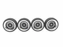 Load image into Gallery viewer, 1/10 Scale Unknown Brand Onroad Tires W 12MM Hex Wheels Set Of 4 Rc Part #18040