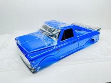 Load image into Gallery viewer, Traxxas Drag Slash Blue C10 Chevrolet Body W Wing Grill Bumper Decals #10185