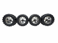 Load image into Gallery viewer, Traxxas Stampede 4x4 Maxx Chevron 2.8 Tires W 12MM Hex Chrome Wheels #19069