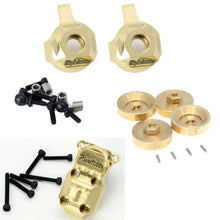 Load image into Gallery viewer, Powerhobby Axial SCX24 Brass Hex Hubs / Diff Cover / Front Knuckles Combo