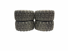 Load image into Gallery viewer, Roapex Renegade 1/8 Monster Truck Tyres W Black 17MM Hex Wheels Set Of 4 #18591
