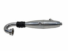 Load image into Gallery viewer, Rare Team Kyosho Mad Force Polished Tuned Pipe W Manifold Rc Part #18451
