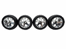 Load image into Gallery viewer, Traxxas Jato 3.3 5507 Front Rear Anaconda Tires Chrome Wheels 5576R 5577R #18608
