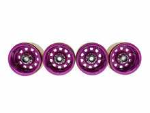 Load image into Gallery viewer, Rare BCA Vanquish 2.2” Alum KM326 Pink Tank Wheels W Brass Rings &amp; Hubs #18549
