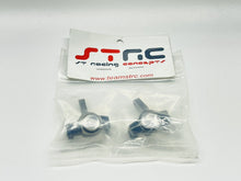 Load image into Gallery viewer, Strc STA31381BK Axial SCX10 II Aluminum Front Steering Knuckles (Black) #8859
