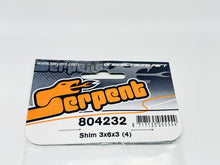Load image into Gallery viewer, Serpent 804232 3x6x3mm Aluminum Shim (4) Rc Part #8926

