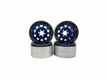 Load image into Gallery viewer, Vanquish KMC 2.2” KMC236 Blue Tank Wheels W Carbon Fiber Rings Set Of 4 #19909
