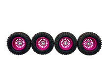 Load image into Gallery viewer, Jconcepts Tusk 1.9” Tires W Shift Rcs 2.2” Pink Maverick Etched Wheels #16528
