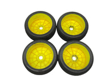 Load image into Gallery viewer, Jconcepts 3112 Diamond Bars 1/8 Buggy Tires W Yellow 17MM Hex Wheels #16078
