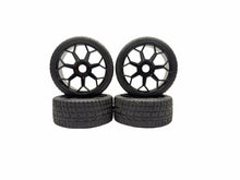 Load image into Gallery viewer, Unbranded 1/8 Scale On Road Tires W Blk 17MM Hex Wheels Set Of 4 Rc Part #19105
