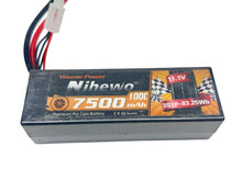 Load image into Gallery viewer, Youme Power Nihewo 7500MAH 100C 3S Hardcase Lipo W EC5 Connector Rc Part #16407

