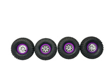 Load image into Gallery viewer, Pit Bull Rock Beast 1.9” Tires W Vanquish Bully Wheels &amp; Purple Rings #16810
