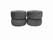 Load image into Gallery viewer, Arrma Mojave Grom 1/18 DBoots Fortress Tires W Red Wheels Rc Part #17769
