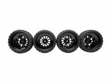 Load image into Gallery viewer, Traxxas Rally 4X4 VXL 1/10 Scale Tires &amp; Black 12MM Hex Wheels Set Of 4 #18275
