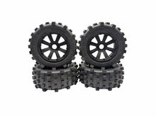 Load image into Gallery viewer, Madmax Giant Grip Tires W Black 24MM Hex Wheels Set Of 4 For 1/5 Scale #18818
