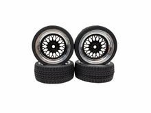Load image into Gallery viewer, 1/10 Scale Unknown Brand Onroad Tires W 12MM Hex Wheels Set Of 4 Rc Part #18040
