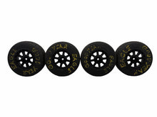 Load image into Gallery viewer, Unknown Brand 1/10 Scale Onroad Rally Car Tires W Blk 12MM Hex Wheels (4) #18283

