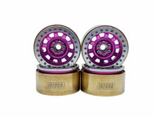 Load image into Gallery viewer, Rare BCA Vanquish 2.2” Alum KM326 Pink Tank Wheels W Brass Rings &amp; Hubs #18549
