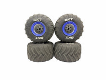 Load image into Gallery viewer, Losi LMT 2.0 Son-Uva Digger 1/8 BKT MT Tires W Blue 17MM Hex Wheels #19808
