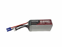 Load image into Gallery viewer, HRB 6200MAH 100C 22.2V 6S Soft Case Lipo W EC5 Connector Rc Part #18343
