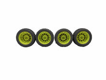 Load image into Gallery viewer, Arrma Mojave Grom 1/18 DBoots Fortress Tires W Lime Wheels Rc Part #17882
