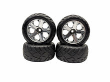 Load image into Gallery viewer, Traxxas Jato 3.3 5507 Front Rear Anaconda Tires Chrome Wheels 5576R 5577R #18608
