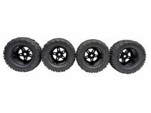 Load image into Gallery viewer, Roapex Renegade 1/8 Monster Truck Tyres W Black 17MM Hex Wheels Set Of 4 #18591
