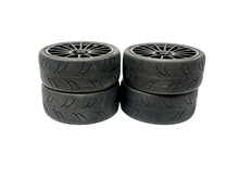 Load image into Gallery viewer, Hudy HUD803040 1/10 Scale Pre-Cut Slick Tires W Wheels Set Of 4 #14986

